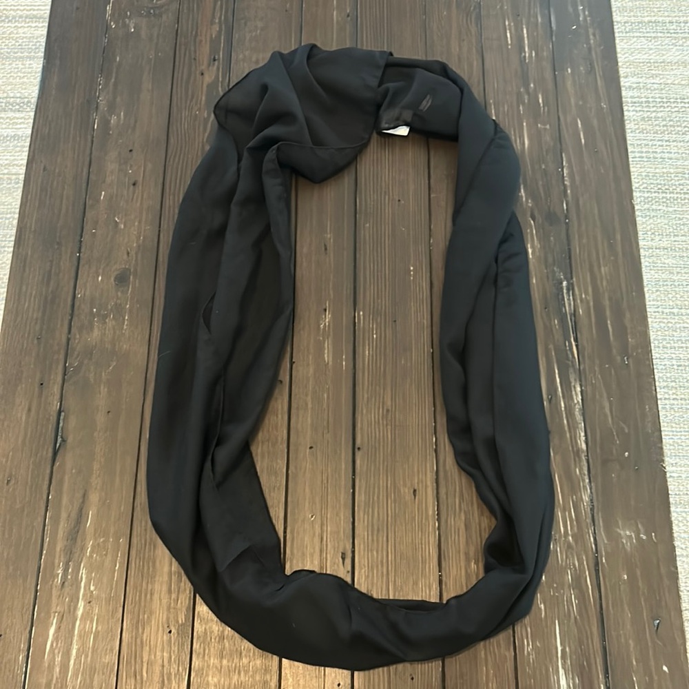 Fleece black scarf